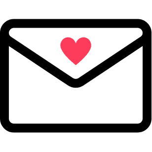 Letter with heart on it. for Chise News newsletter Logo Franchise News