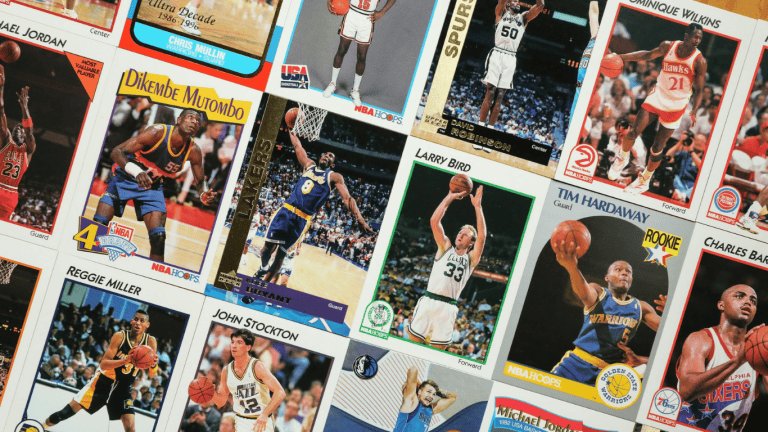 First Franchise Brand Focused On Sports Cards Image of sports cards spread out on table for Sports Cards Franchise News Article