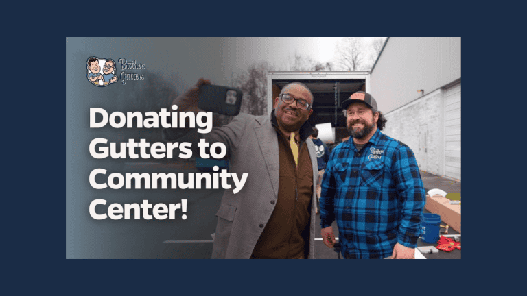 The Brothers that just do Gutters: Strengthening Communities One Gutter at a Time Image of two people in article about The Brothers That Just Do Gutters Franchise Heart