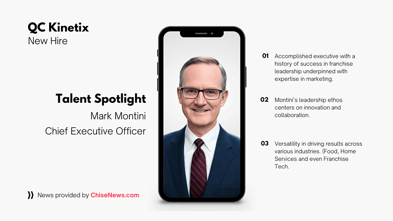 QC Kinetix Appoints Mark Montini as CEO to Lead Regenerative Medicine Franchise into a New Era of Growth Portrait of Mark Montini CEO of QC Kinetix