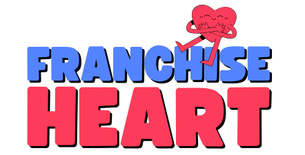 Image of Heart on the words Franchise Heart