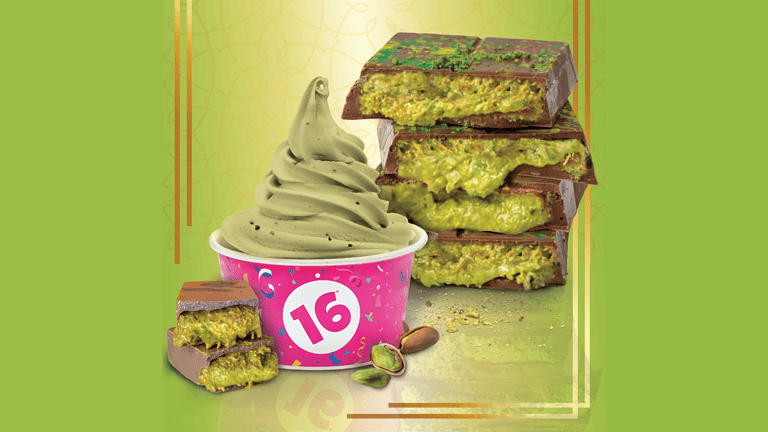 16 Handles Froyo-ifies the Dubai Chocolate Craze with Luxurious New Flavor Launch Frozen Yogurt and Dubai Chocolate