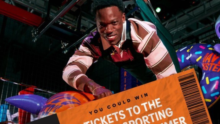 Dave & Buster’s Human Crane soccer ticket giveaway