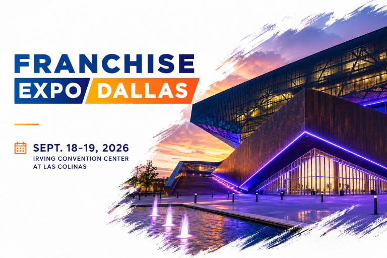 Franchise Expo Dallas Returns to North Texas With 100-Plus Exhibitors Franchise Expo Dallas event graphic featuring the Irving Convention Center and Sept. 18th and 19th, 2026 event dates