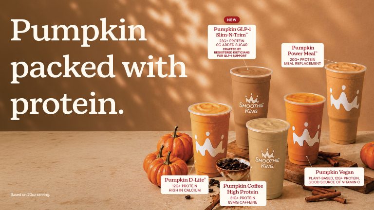 Fall Flavors Are Here: Franchise Brands Turn Seasonal Menus Into Reasons to Visit Smoothie King pumpkin smoothies feature protein-focused options, including its new GLP-1 Support smoothie