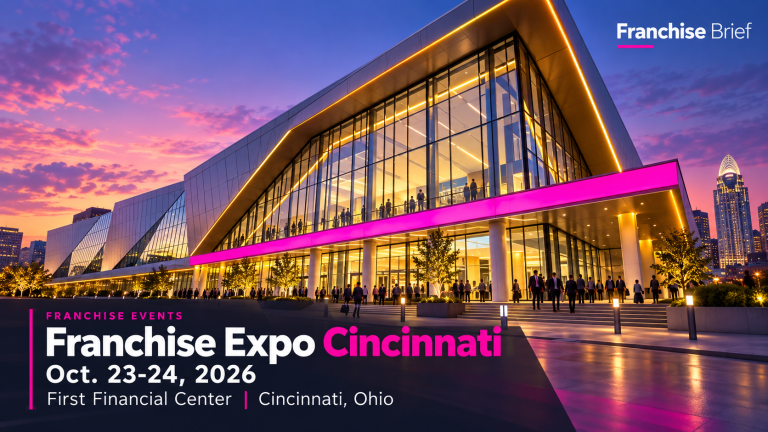Franchise Expo Cincinnati Brings National Franchise Brands to Ohio Digital rendering of First Financial Center in Cincinnati promoting Franchise Expo Cincinnati on October 23rd and 24th, 2026.